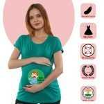 01 114 Women Pregnancy Tshirt with Maboroline Printed Design