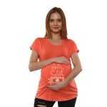 01a 103 Women Pregnancy Tshirt with Eidrelease Printed Design