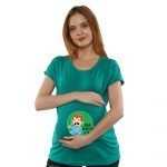 01a 111 Women Pregnancy Tshirt with Maboroline Printed Design
