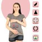 1 173 Women Pregnancy Tshirt with Love before first sight Printed Design