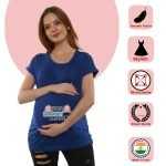 1 248 Women Pregnancy Tshirt with Twins Loading Printed Design