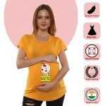1 259 Women Pregnancy Tshirt with Gayehath Printed Design