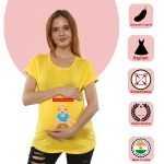 1 309 Women Pregnancy Tshirt with Parthe wali se Printed Design