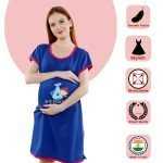 1 496 Women's Pregnancy Tunic Clothes Nightshirt Is it time yet Top Printed Design