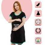 1 523 NEXT MOOD SWING IN 5 MINUTES - Women's Maternity Top Tunic Pregnancy Clothes Nightshirt Printed Design Round Neck Half Sleeves - Perfect Gift for Next Mom to Be