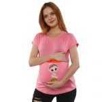 1a 313 Women Pregnancy Tshirt with Bonda Printed Design