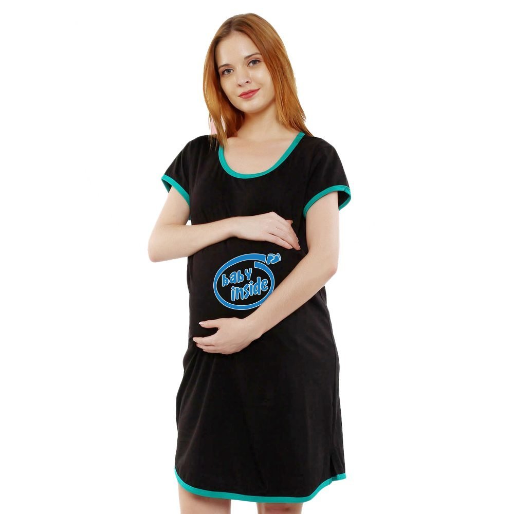 1a 560 scaled Women's Pregnancy Tunic Clothes Nightshirt Baby inside Top Printed Design