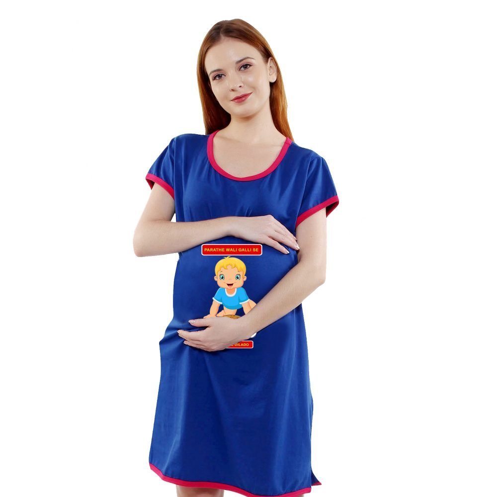 1a 800 scaled Women's Pregnancy Tunic Clothes Nightshirt Parathe wali se Top Printed Design