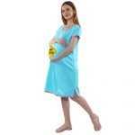 2 433 Women's Pregnancy Tunic Clothes Nightshirt Bump Head Top Printed Design