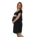 2 499 COMING SOON - Women's Maternity Top Tunic Pregnancy Clothes Nightshirt Printed Design Round Neck Half Sleeves - Perfect Gift for Next Mom to Be