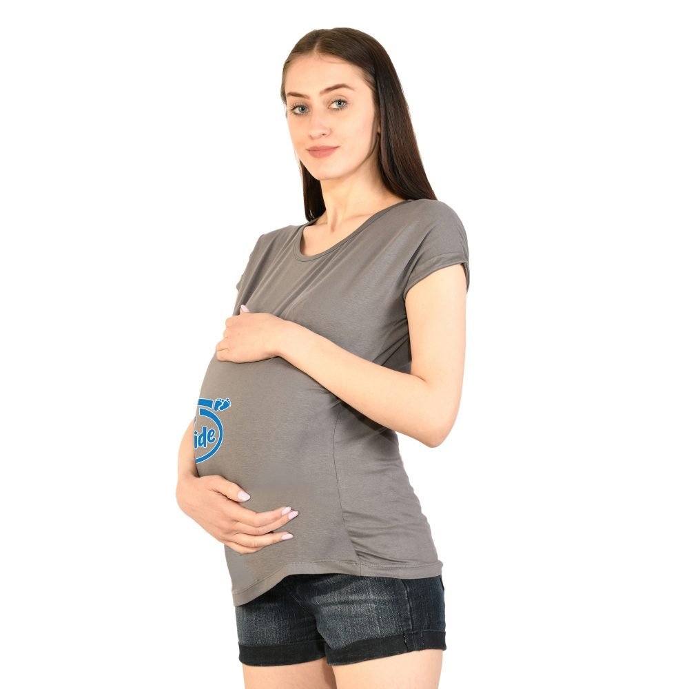 3 159 Women Pregnancy Tshirt with BabyInside Printed Design