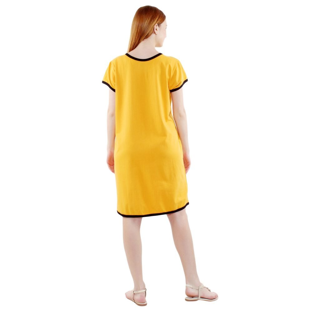 4 606 HONEY BEE STILL ASLEEP - Women's Maternity Top Tunic Pregnancy Clothes Nightshirt Printed Design Round Neck Half Sleeves - Perfect Gift for Next Mom to Be