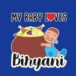 6 216 Women Pregnancy Tshirt with Baby love biryani Printed Design