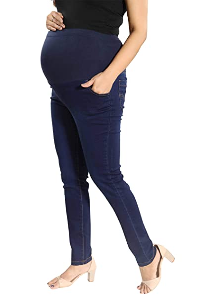 71Id0yc62bL. UY606 Maternity Denim Leggings for Women -Pregnancy Pants Over-Belly Design and Elastic Waistband -Ideal GIft for Women and All Mums-to-Be