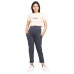 Maternity Comfort Pants Grey 01 Maternity Comfort Cotton Pants Women -Pregnancy Pants Over-Belly Design and Elastic Waistband -Ideal GIft for Women and All Mums-to-Be