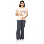 Maternity Palazzo Pants Grey 01 Maternity Palazzo Pants for Women -Pregnancy Pants Over-Belly Design and Elastic Waistband -Ideal Gift for Women and All Mums-to-Be