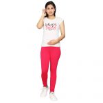 Maternity Viscose Leggings red 01 Maternity Viscose Leggings Pants Women -Pregnancy Pants Over-Belly Design and Elastic Waistband -Ideal GIft for Women and All Mums-to-Be