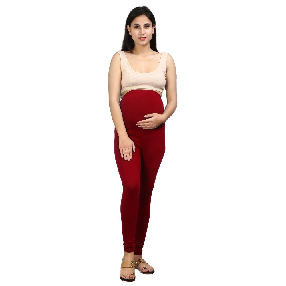 YY8A2614 Maternity Leggings for Women -Pregnancy Pants Over-Belly Design and Elastic Waistband -Ideal Gift for Women and All Mums-to-Be
