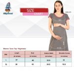 01 steel Grey Women's Pregnancy Tunic Clothes Nightshirt Amma Benne Dose Top Printed Design
