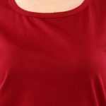 05 44 Women Pregnancy Tshirt with Girl Peeking Printed Design