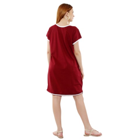 05 94 Women Pregnancy Knee length PlainTunic Tops Nightwear