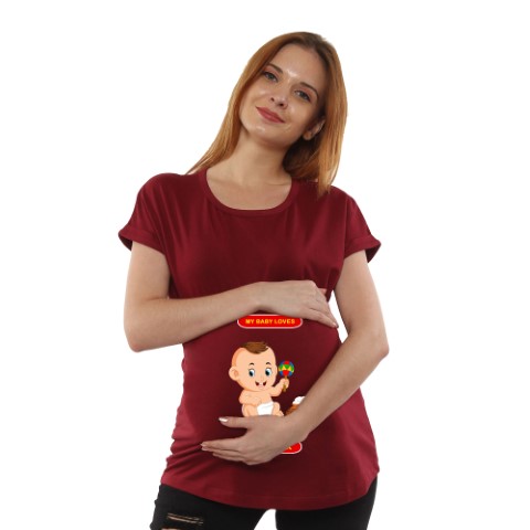 1 1030 Women Prgnancy feeding Tshirt with Rosagulla Printed Design