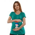 1 1049 Women Pregnancy feeding Tshirt with Idli Printed Design