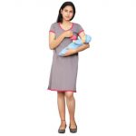 1 168 Women Pregnancy feeding tunic top with My Baby Love Samoosa Printed Design