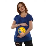 1 873 Women Pregnancy feeding Tshirt with Music baby Printed Design