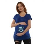 1 882 Women Pregnancy feeding Tshirt with Baby inside Printed Design