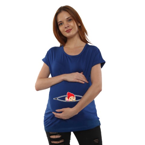 1 890 Women Pregnancy feeding Tshirt with Ganesha Printed Design