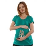 1 920 Women Pregnancy feeding Tshirt with Eid release Printed Design