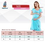 10 80 Women Pregnancy feeding tunic top with Twins Loading Printed Design