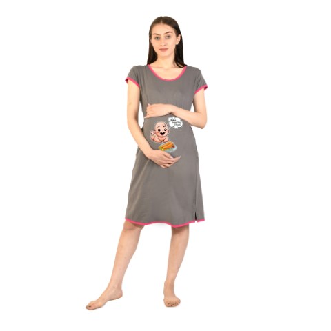 1a 130 Women's Pregnancy Tunic Clothes Nightshirt Amma Benne Dose Top Printed Design