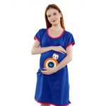 1a 212 Women Pregnancy feeding tunic top with Baby with Shield Printed Design