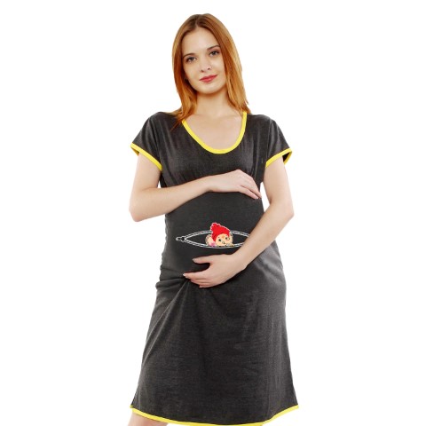 1a 427 Women Pregnancy feeding tunic top with Ganesha Printed Design