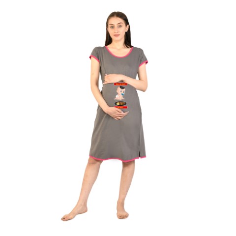 1a 570 Women Pregnancy feeding tunic top with Dili ki chat dilado Printed Design