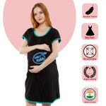1b 40 Women Pregnancy feeding tunic top with BabyInside Printed Design