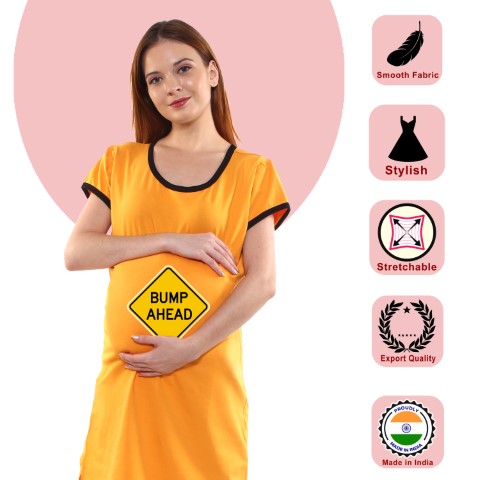 2 188 Women Pregnancy feeding tunic top with Bump Ahaed Printed Design