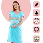 2 226 Women Pregnancy feeding tunic top with Girl Peeking Printed Design
