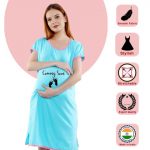 2 244 Women Pregnancy feeding tunic top with Comming soon Printed Design