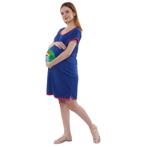 2 428 Women Pregnancy feeding tunic top with Ma Ma Maboroline Printed Design