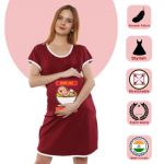 2 436 Women Pregnancy feeding tunic top with Amma phulihoara Printed Design