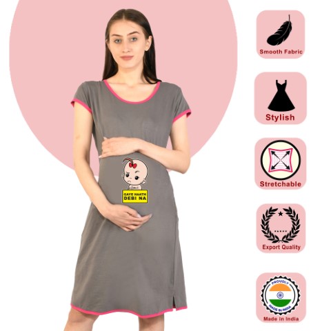 2 456 Women Pregnancy feeding tunic top with Gayehath Printed Design