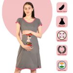 2 522 Women Pregnancy feeding tunic top with Dili ki chat dilado Printed Design