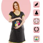2 527 Women Pregnancy feeding tunic top with Iam Kicking my way to glory Printed Design
