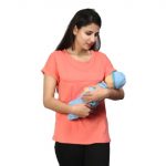 2 676 Women Pregnancy feeding Tshirt with Diwali release Printed Design