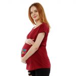 3 828 Women Pregnancy feeding Tshirt with First time mommy Printed Design