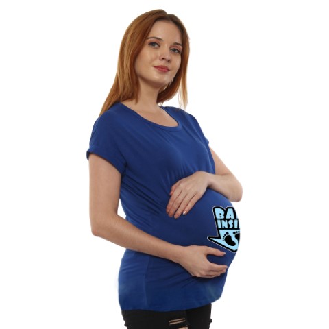 3 850 Women Pregnancy feeding Tshirt with Baby inside Printed Design