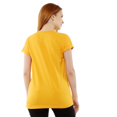 4 60 Women Pregnancy Tshirt with Girl Cross Zip Printed Design